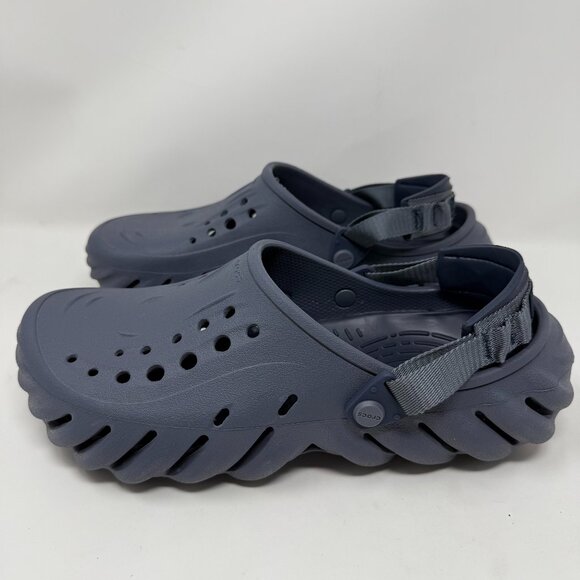 Crocs Echo Clog Unisex Slip On Shoes 207937-402 Size M10 W12 Dark Grey - Picture 1 of 6